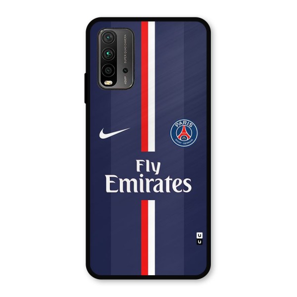 Saint Paris Jersey Metal Back Case for Redmi 9 Power