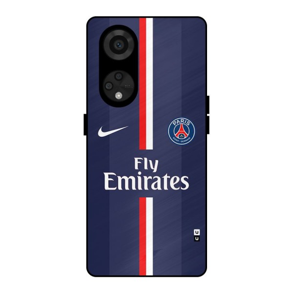 Saint Paris Jersey Metal Back Case for Reno8 T 5G