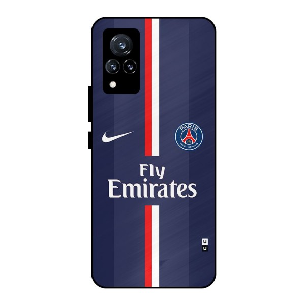 Saint Paris Jersey Metal Back Case for Vivo V21 5G