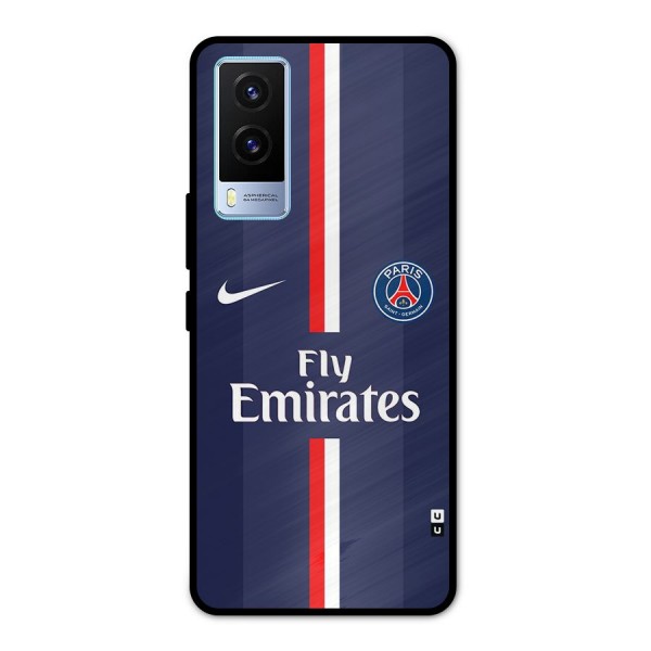 Saint Paris Jersey Metal Back Case for Vivo V21e 5G