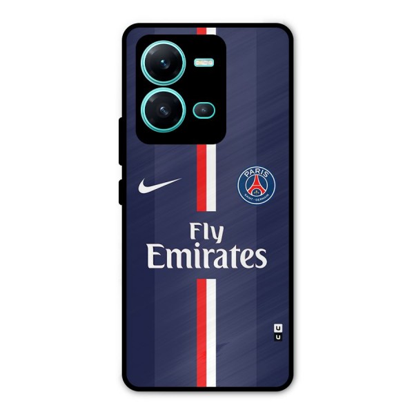 Saint Paris Jersey Metal Back Case for Vivo V25