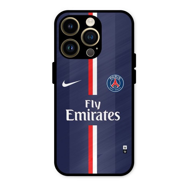 Saint Paris Jersey Metal Back Case for iPhone 14 Pro