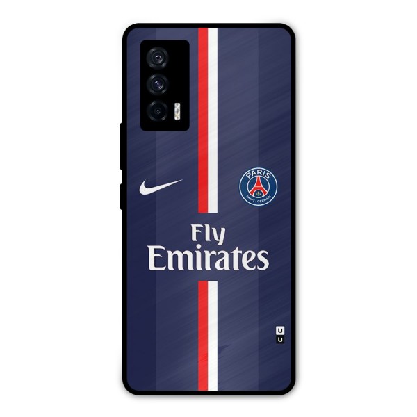 Saint Paris Jersey Metal Back Case for iQOO 7 5G