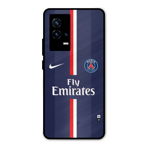 Saint Paris Jersey Metal Back Case for iQOO 9 5G