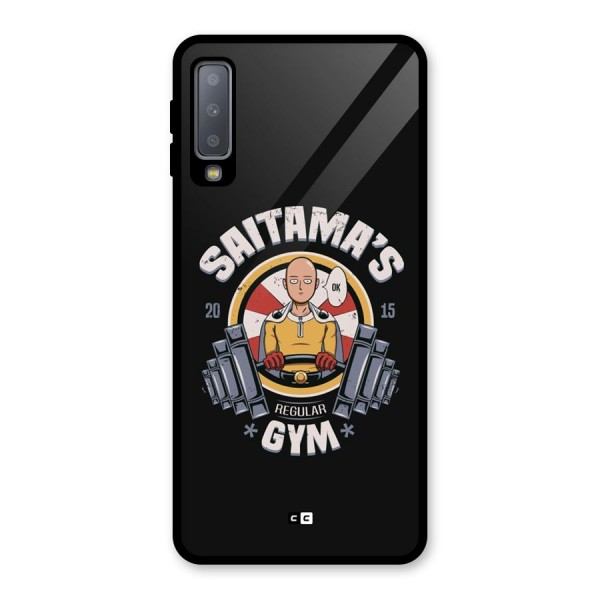 Saitama Gym Glass Back Case for Galaxy A7 (2018)