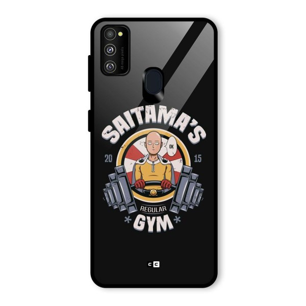 Saitama Gym Glass Back Case for Galaxy M21