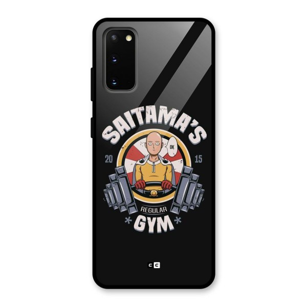 Saitama Gym Glass Back Case for Galaxy S20