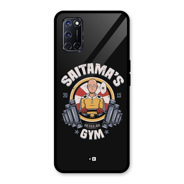 Saitama Gym Glass Back Case for Oppo A52