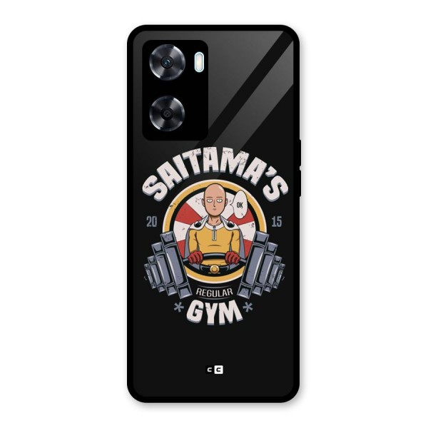 Saitama Gym Glass Back Case for Oppo A77