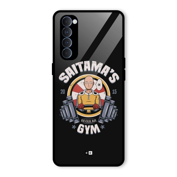 Saitama Gym Glass Back Case for Oppo Reno4 Pro