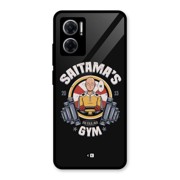 Saitama Gym Glass Back Case for Redmi 11 Prime 5G