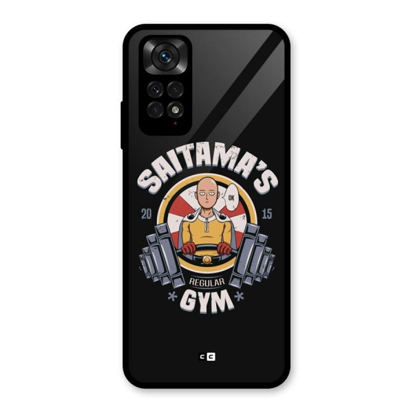 Saitama Gym Glass Back Case for Redmi Note 11S