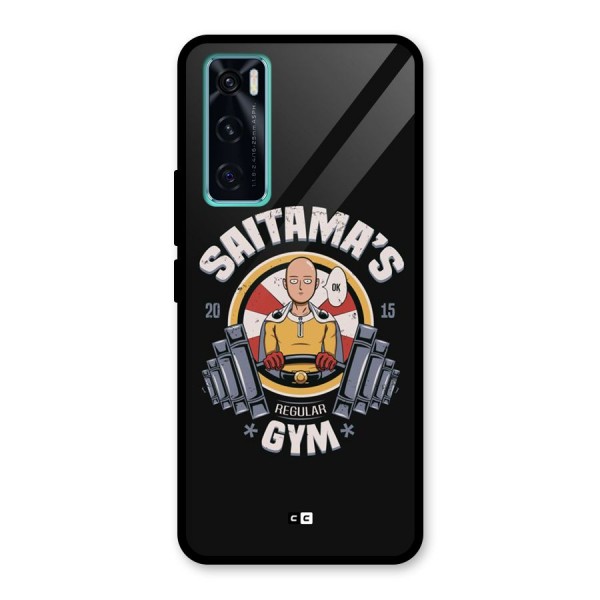 Saitama Gym Glass Back Case for Vivo V20 SE