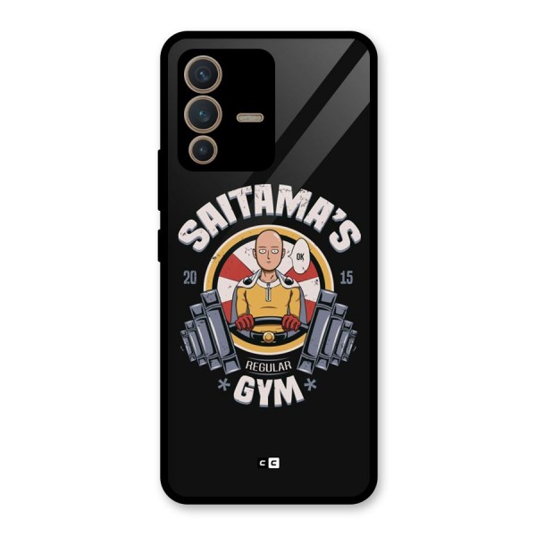 Saitama Gym Glass Back Case for Vivo V23 5G