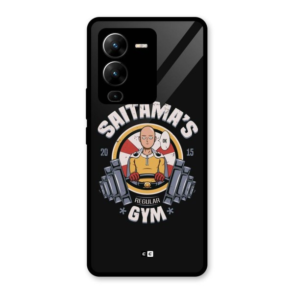 Saitama Gym Glass Back Case for Vivo V25 Pro