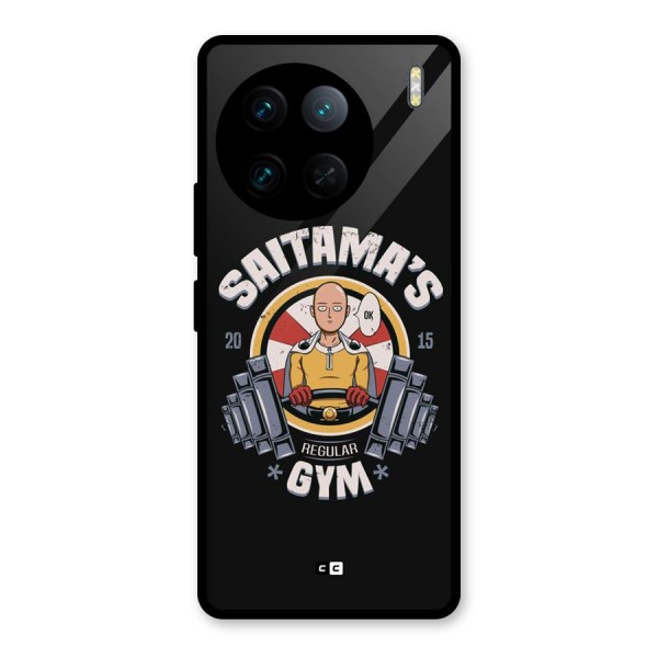 Saitama Gym Glass Back Case for Vivo X90 Pro