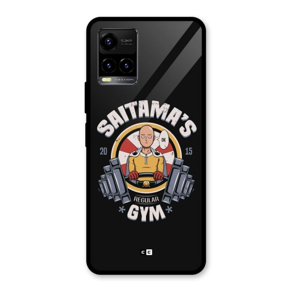 Saitama Gym Glass Back Case for Vivo Y21A