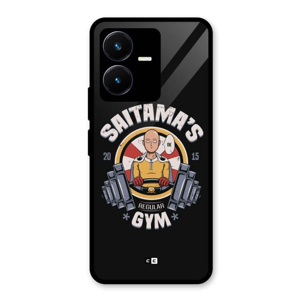 Saitama Gym Glass Back Case for Vivo Y22