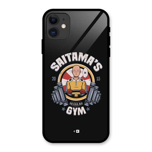 Saitama Gym Glass Back Case for iPhone 11