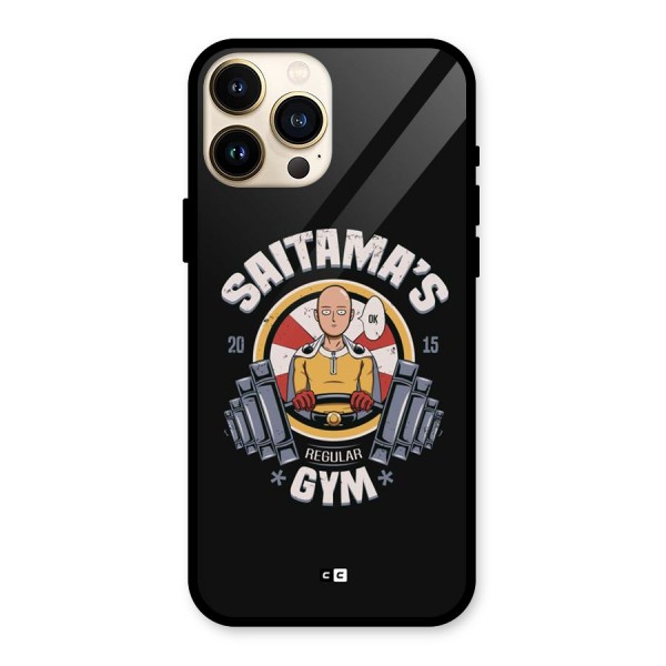 Saitama Gym Glass Back Case for iPhone 13 Pro Max