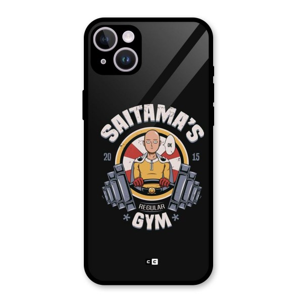 Saitama Gym Glass Back Case for iPhone 14 Plus