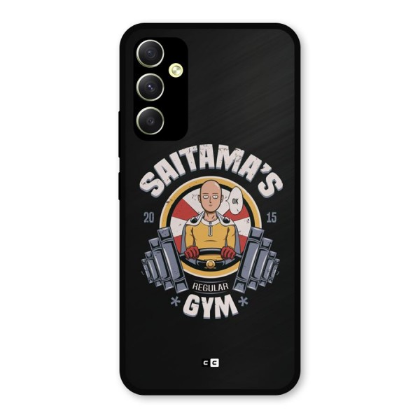 Saitama Gym Metal Back Case for Galaxy A34