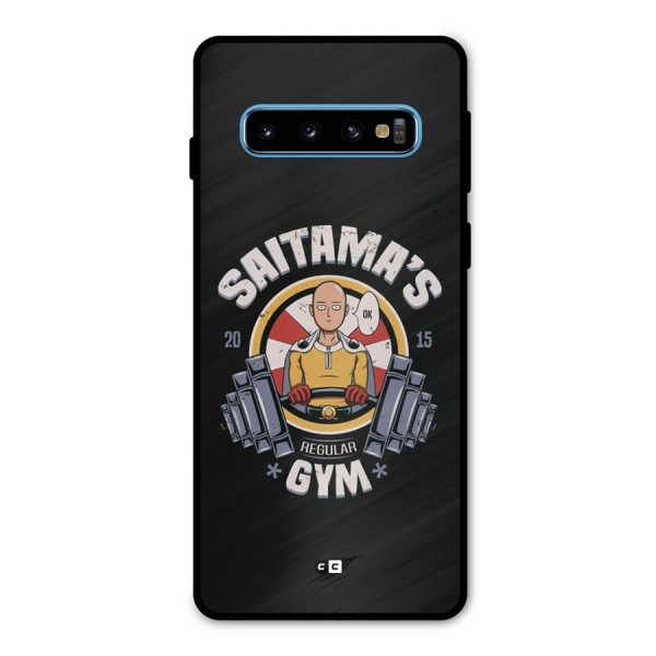 Saitama Gym Metal Back Case for Galaxy S10