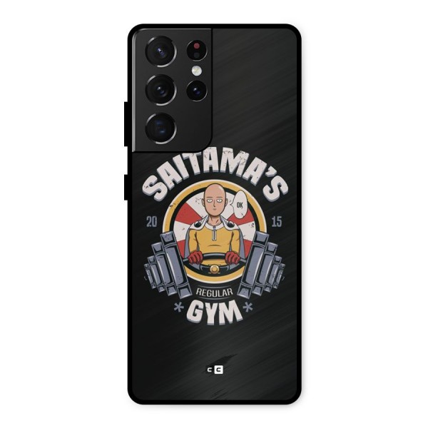 Saitama Gym Metal Back Case for Galaxy S21 Ultra 5G