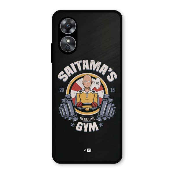 Saitama Gym Metal Back Case for Oppo A17