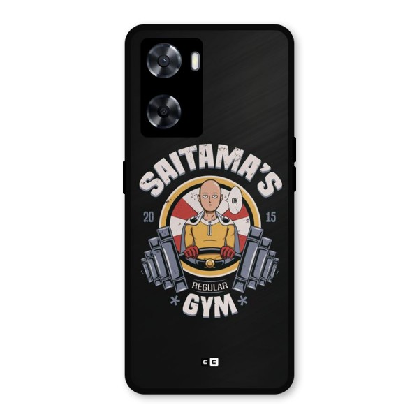 Saitama Gym Metal Back Case for Oppo A57 2022