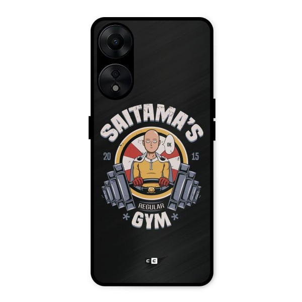 Saitama Gym Metal Back Case for Oppo A78 5G