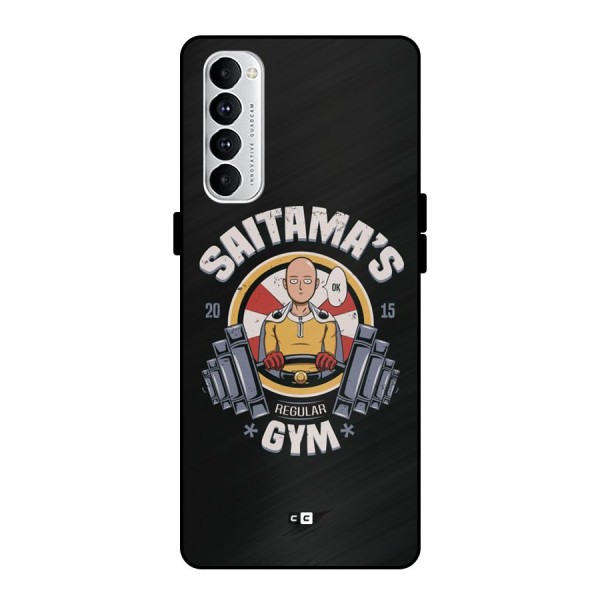 Saitama Gym Metal Back Case for Oppo Reno4 Pro