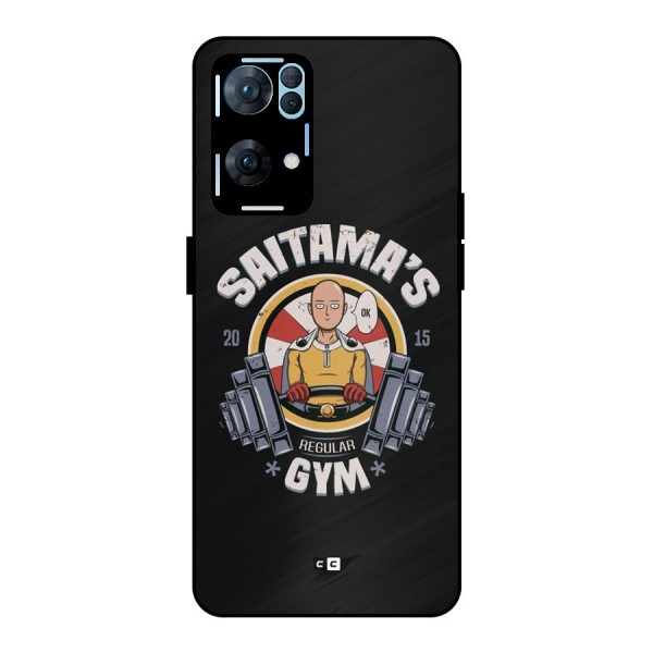 Saitama Gym Metal Back Case for Oppo Reno7 Pro 5G