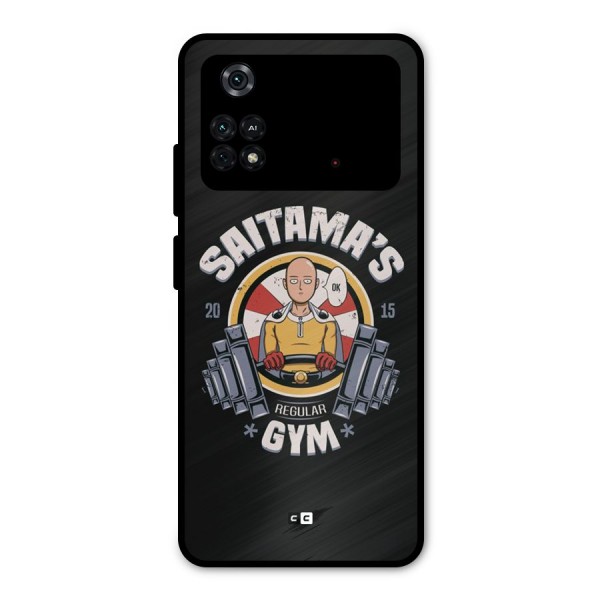 Saitama Gym Metal Back Case for Poco M4 Pro 4G