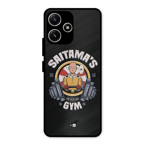 Saitama Gym Metal Back Case for Poco M6 Pro