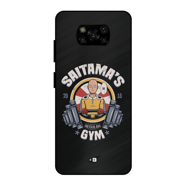 Saitama Gym Metal Back Case for Poco X3