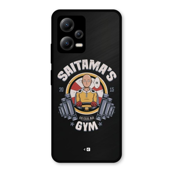 Saitama Gym Metal Back Case for Poco X5