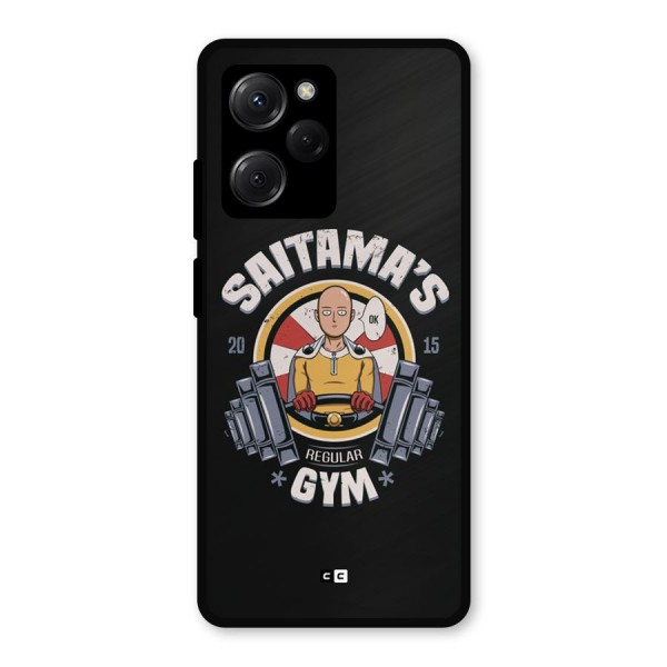 Saitama Gym Metal Back Case for Poco X5 Pro