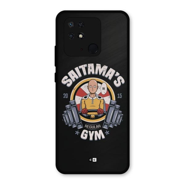 Saitama Gym Metal Back Case for Redmi 10