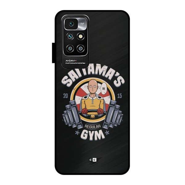 Saitama Gym Metal Back Case for Redmi 10 Prime