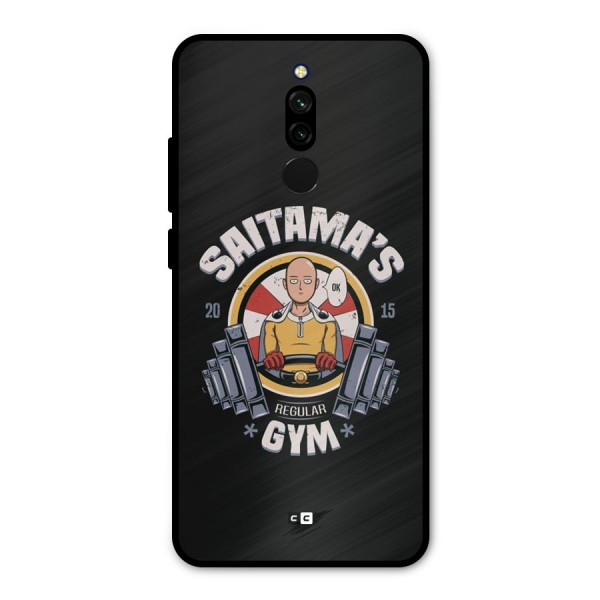 Saitama Gym Metal Back Case for Redmi 8