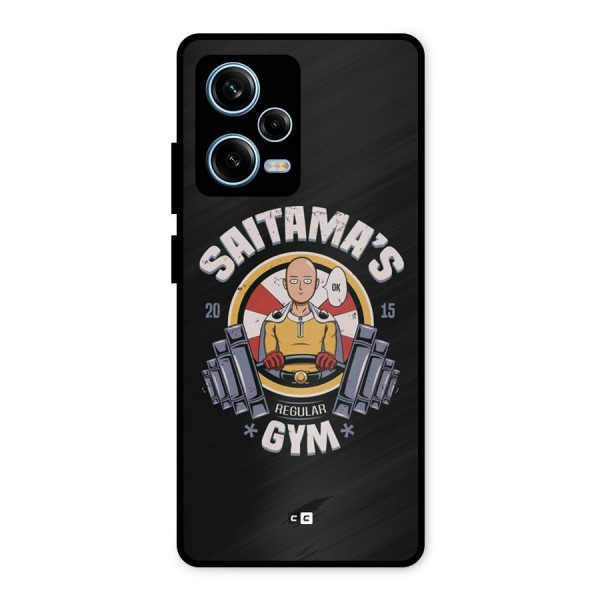 Saitama Gym Metal Back Case for Redmi Note 12 Pro