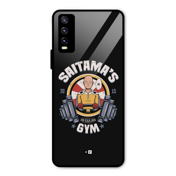 Saitama Gym Metal Back Case for Vivo Y20 2021