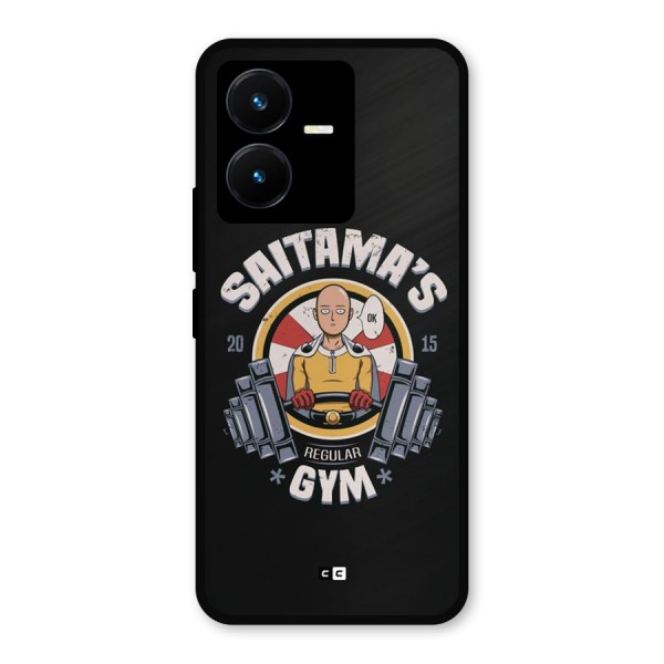 Saitama Gym Metal Back Case for Vivo Y22s