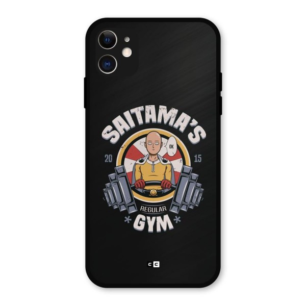 Saitama Gym Metal Back Case for iPhone 11