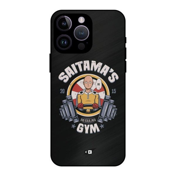 Saitama Gym Metal Back Case for iPhone 14 Pro Max