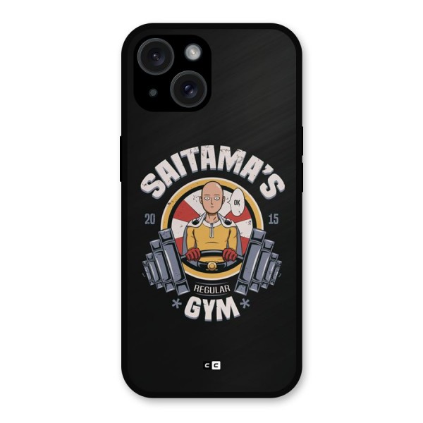 Saitama Gym Metal Back Case for iPhone 15