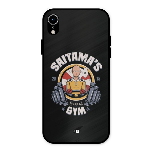 Saitama Gym Metal Back Case for iPhone XR