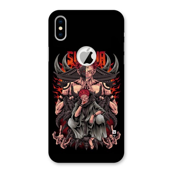 Sakuna King Back Case for iPhone X Logo Cut