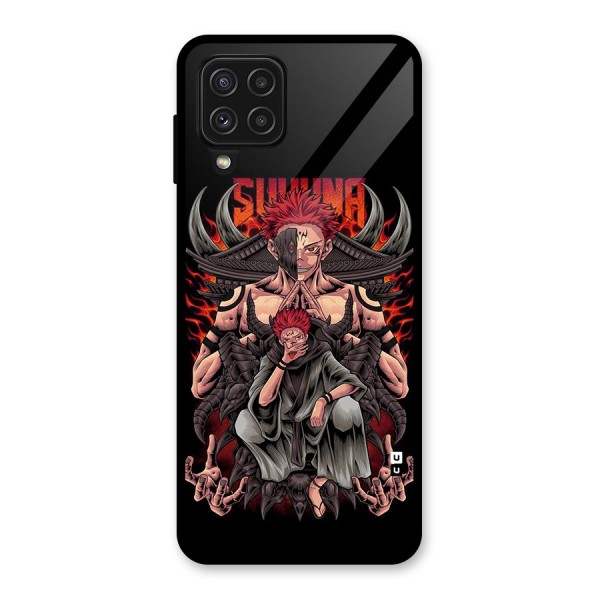 Sakuna King Glass Back Case for Galaxy A22 4G